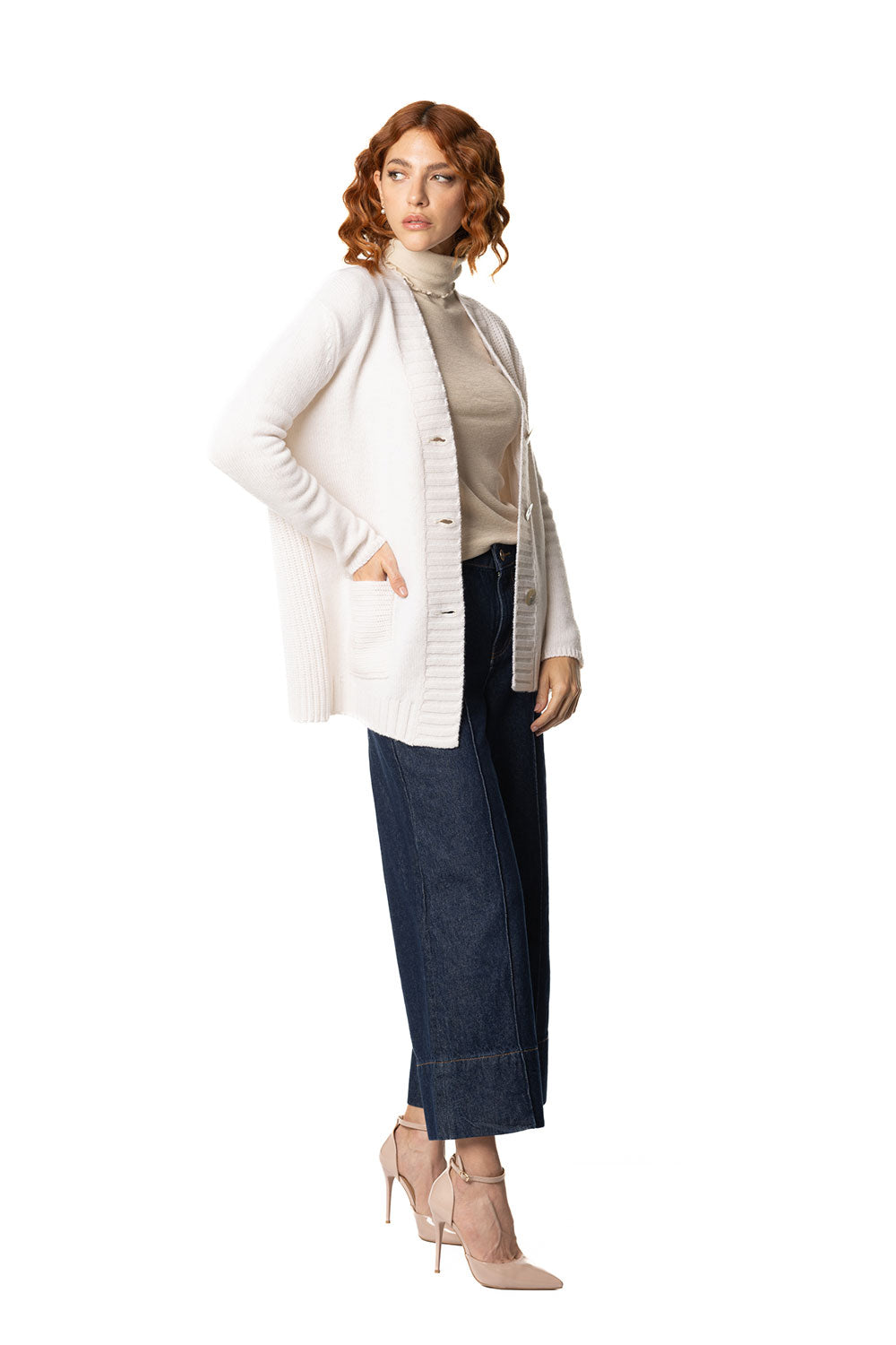 Cardigan in cashmere da donna lily