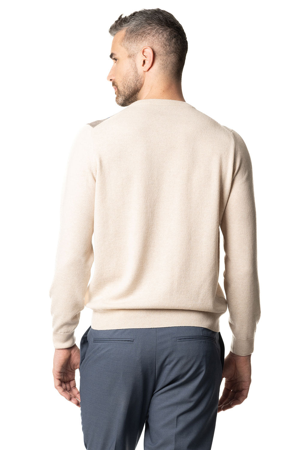 Girocollo da uomo in cashmere dew e alxa